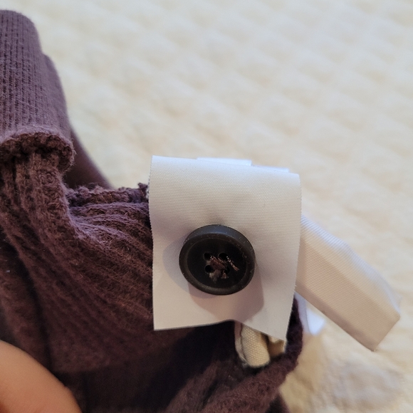 Madewell Waffle Knit Pajama Set Top & Bottom Berry Chocolate Raisin Large 2024 - Picture 16 of 16